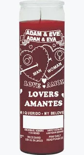 Adam and Eve candle