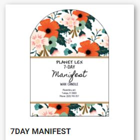 Seven-day Manifest Candle